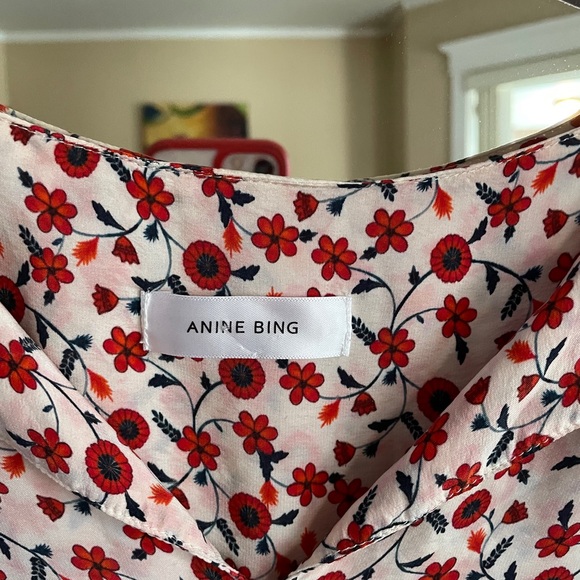 Blogger designer Anine bing silk  Sz XS dress boho - Picture 2 of 8